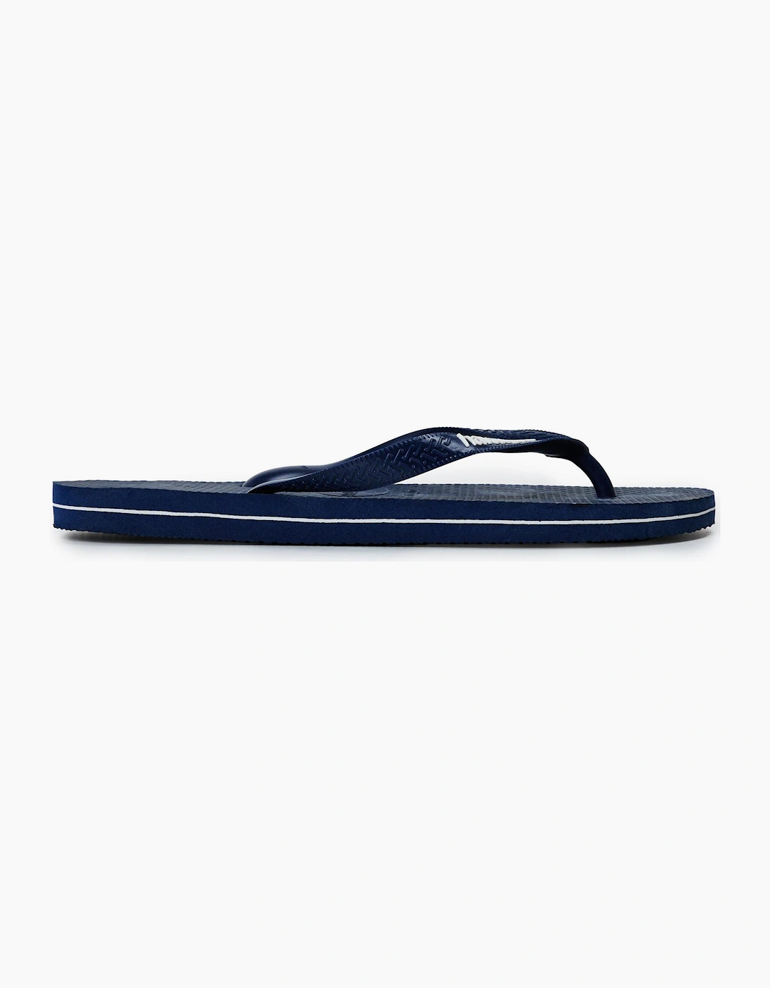 Mens Logo Filete Navy Navy White 43 Flip Flops