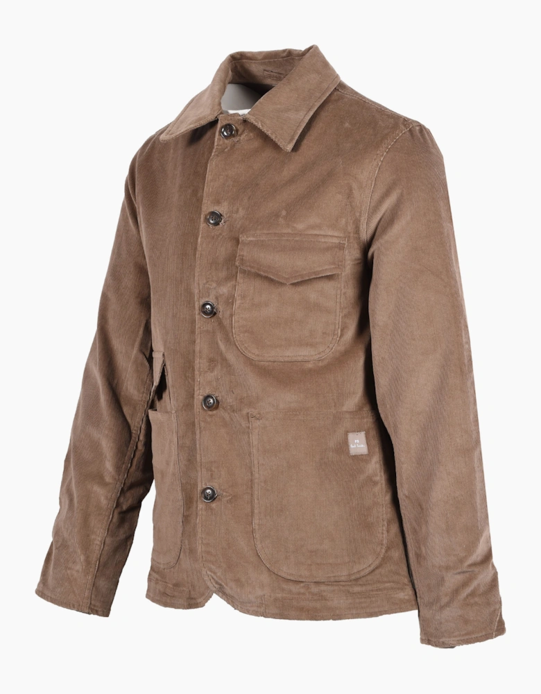 PAUL SMITH CORDUROY WORK JACKET BROWN