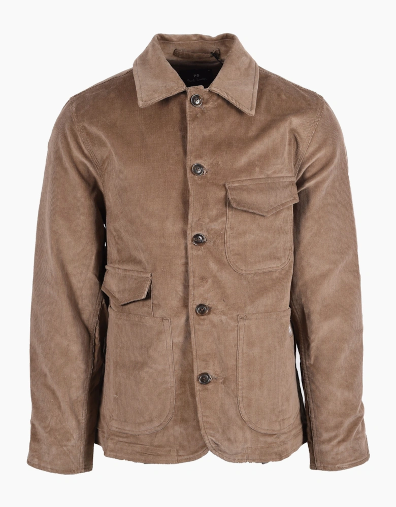 PAUL SMITH CORDUROY WORK JACKET BROWN