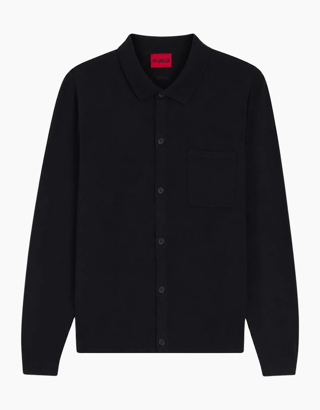 San-Jordan-CV Button Up Navy Knit Cardigan