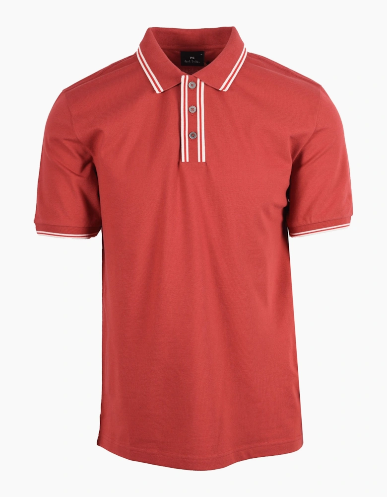 PAUL SMITH REG FIT POLO SHIRT RED