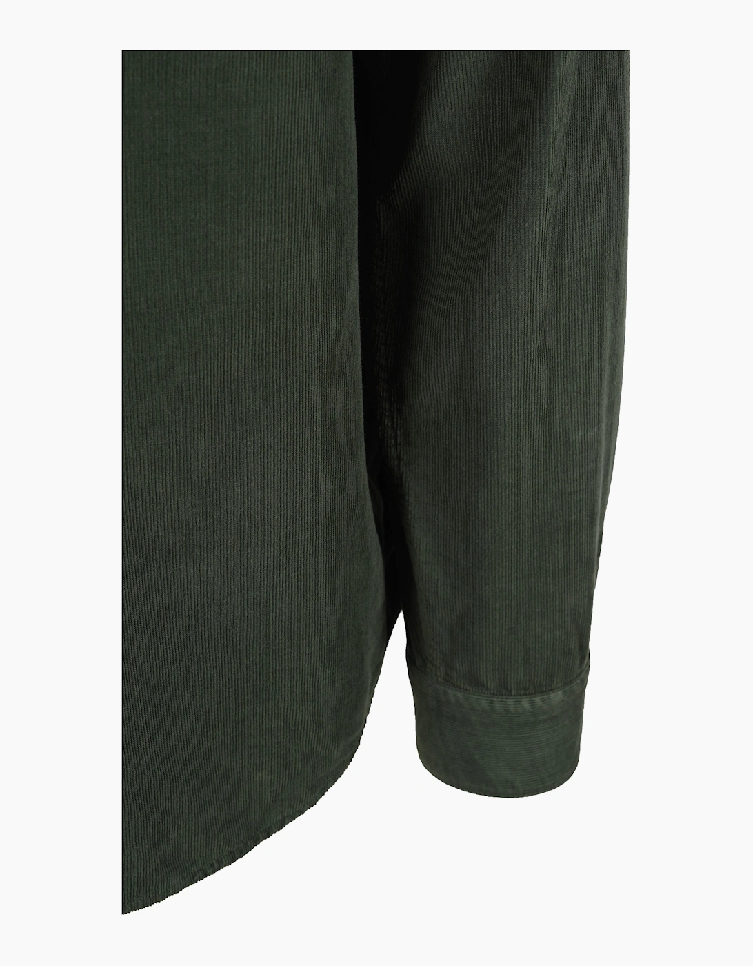 PAUL SMITH LS REGULAR FIT CORD SHIRT GREEN