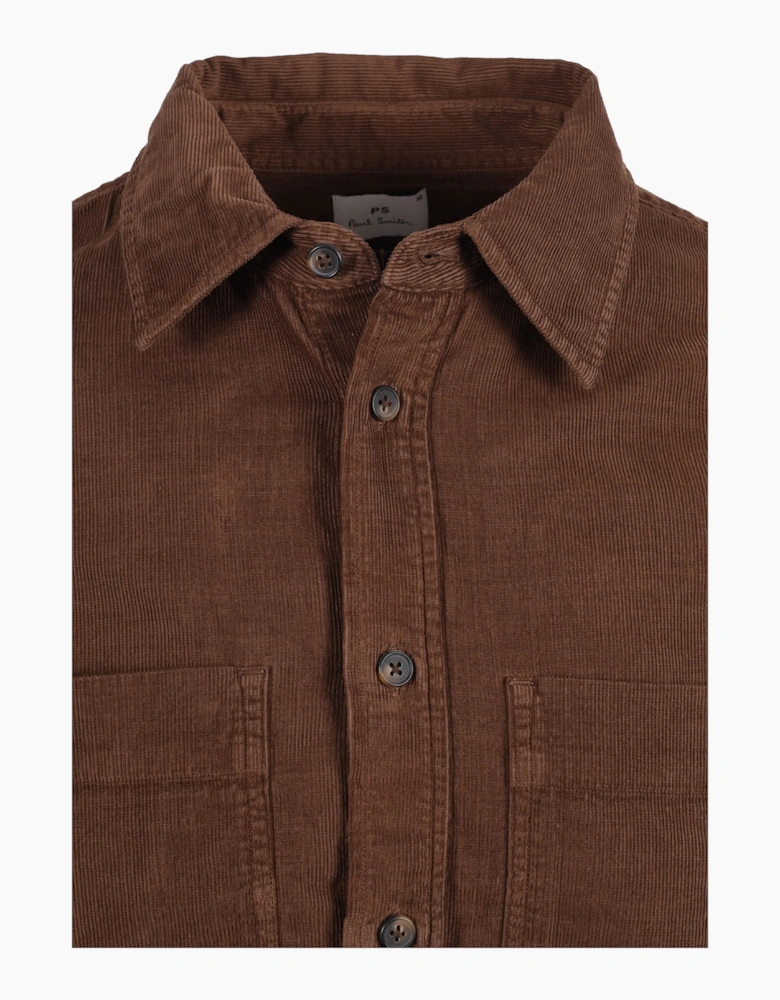 PAUL SMITH LS CASUAL FIT SHIRT BROWN