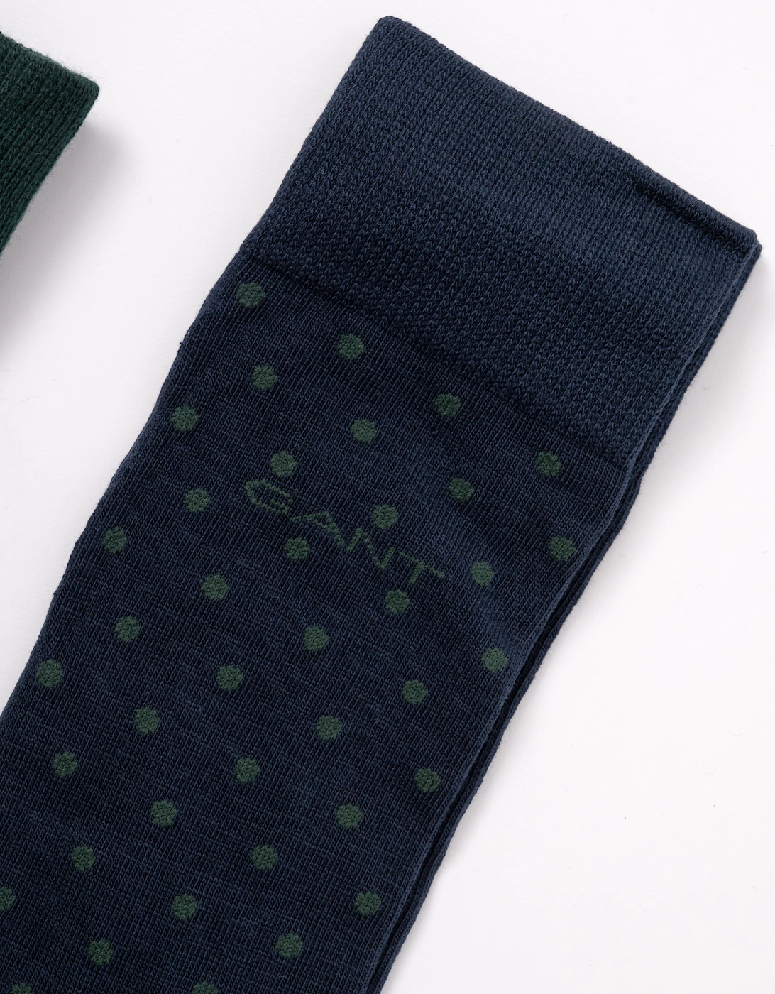 GANT Mens Dot And Rib 2-Pack Sock Gift Box - 433 Evening Blue