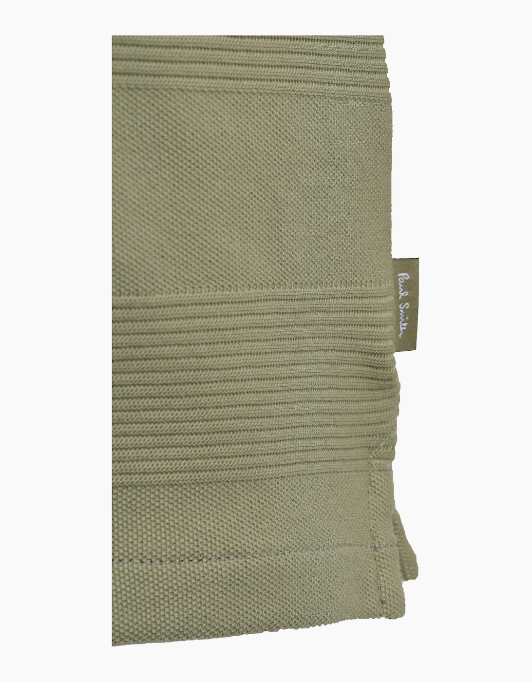 PAUL SMITH REG FIT ZIP POLO GREEN