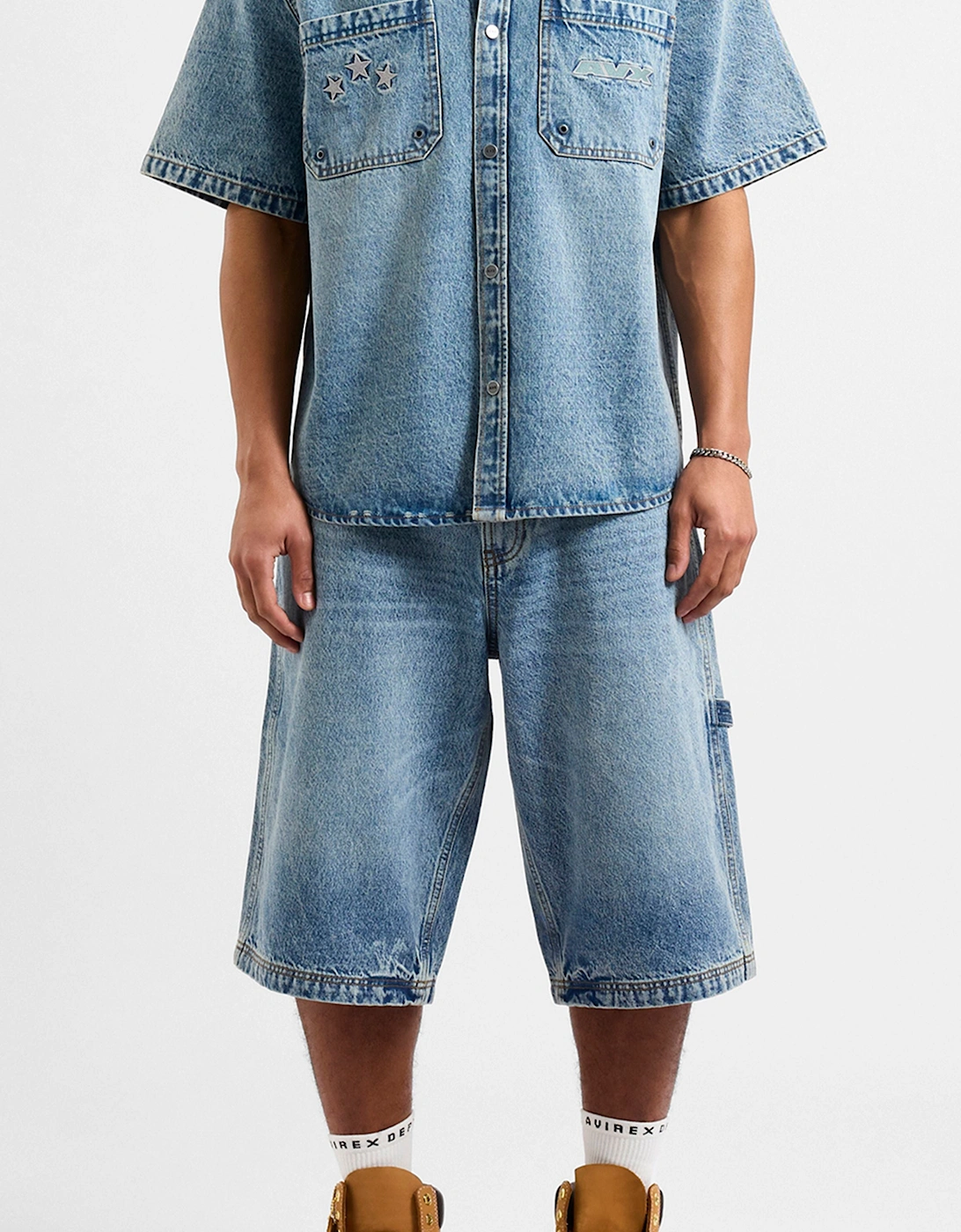 Cruise Denim Shirt - Mid Denim Blue