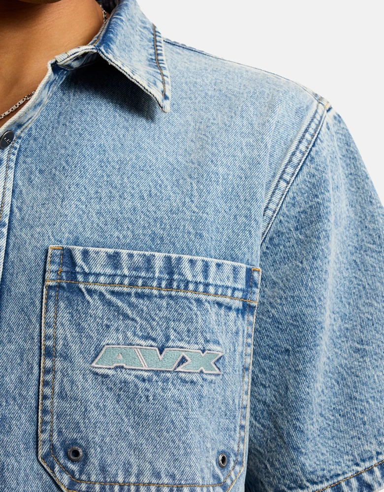 Cruise Denim Shirt - Mid Denim Blue