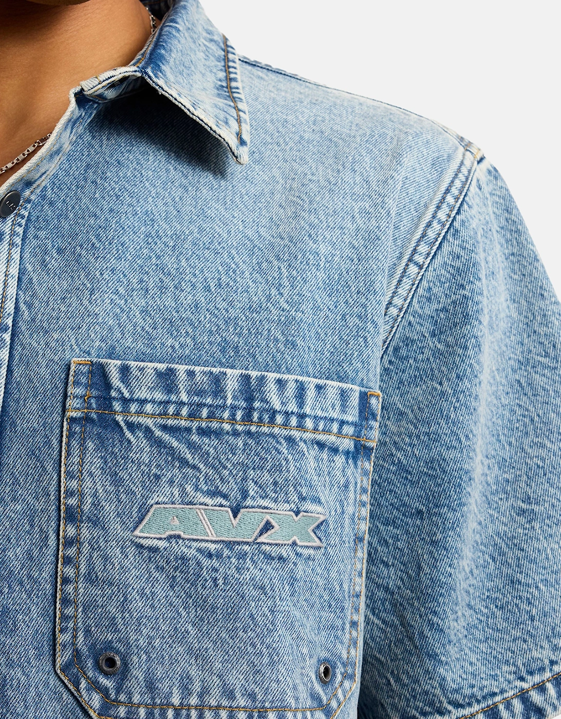 Cruise Denim Shirt - Mid Denim Blue