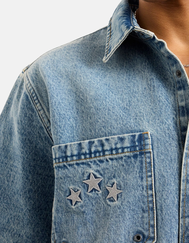 Cruise Denim Shirt - Mid Denim Blue