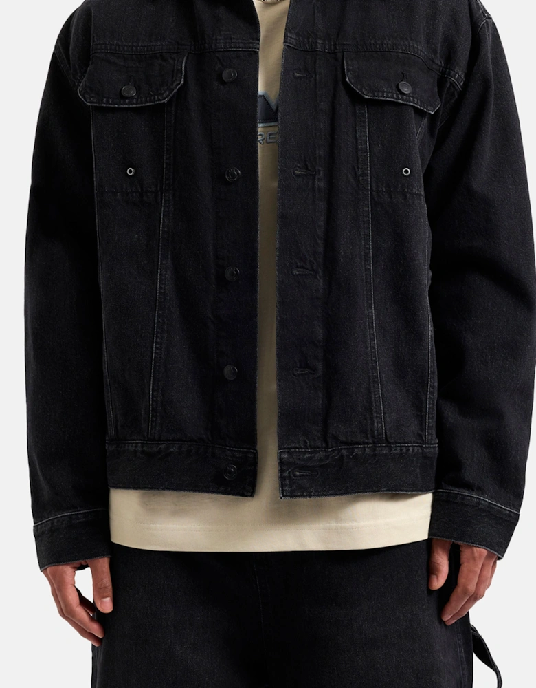 EDWARDS DENIM JACKET - Black Denim