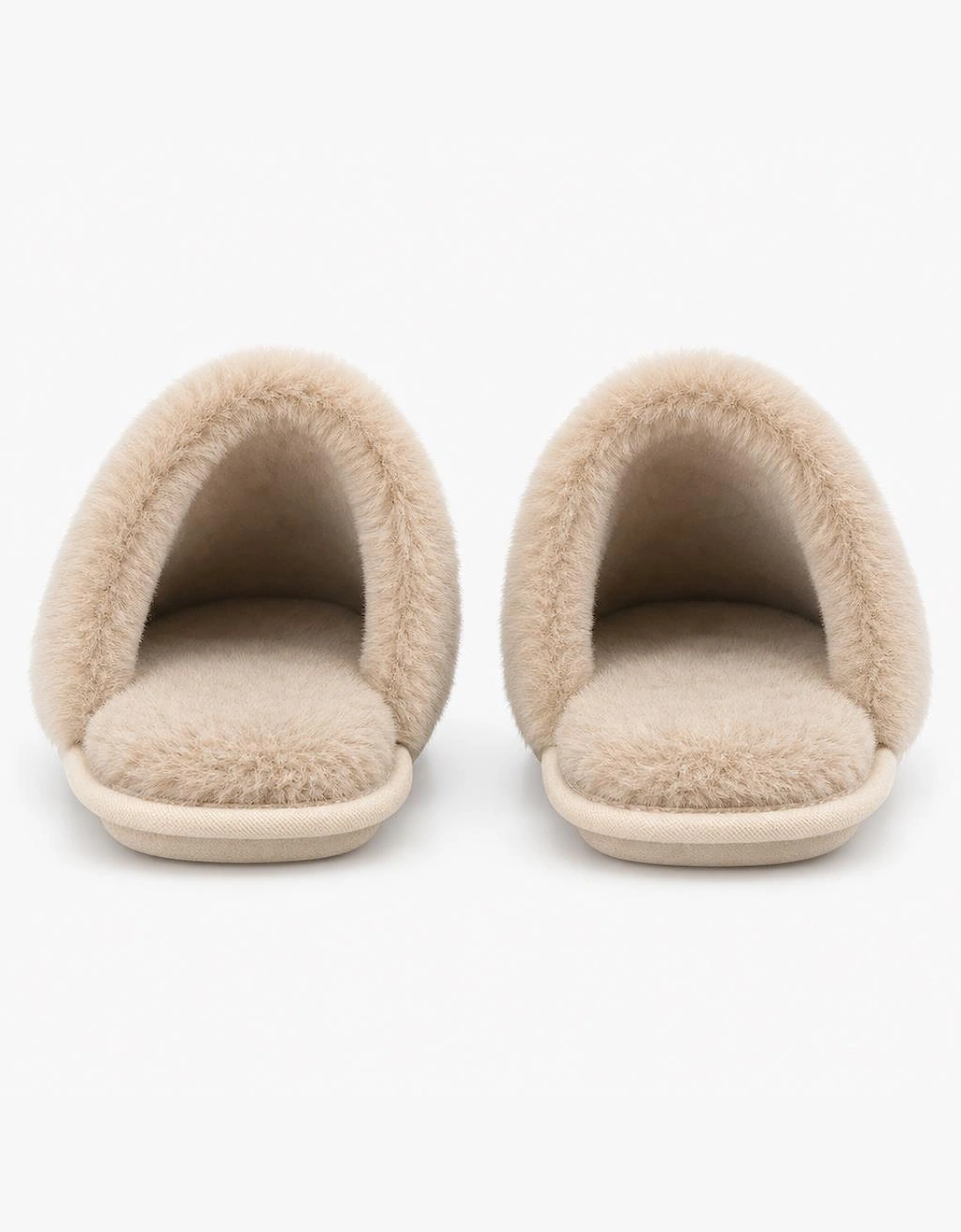 Totes Toasties VELOUR MULE SLIPPERS Womens Mules Natural