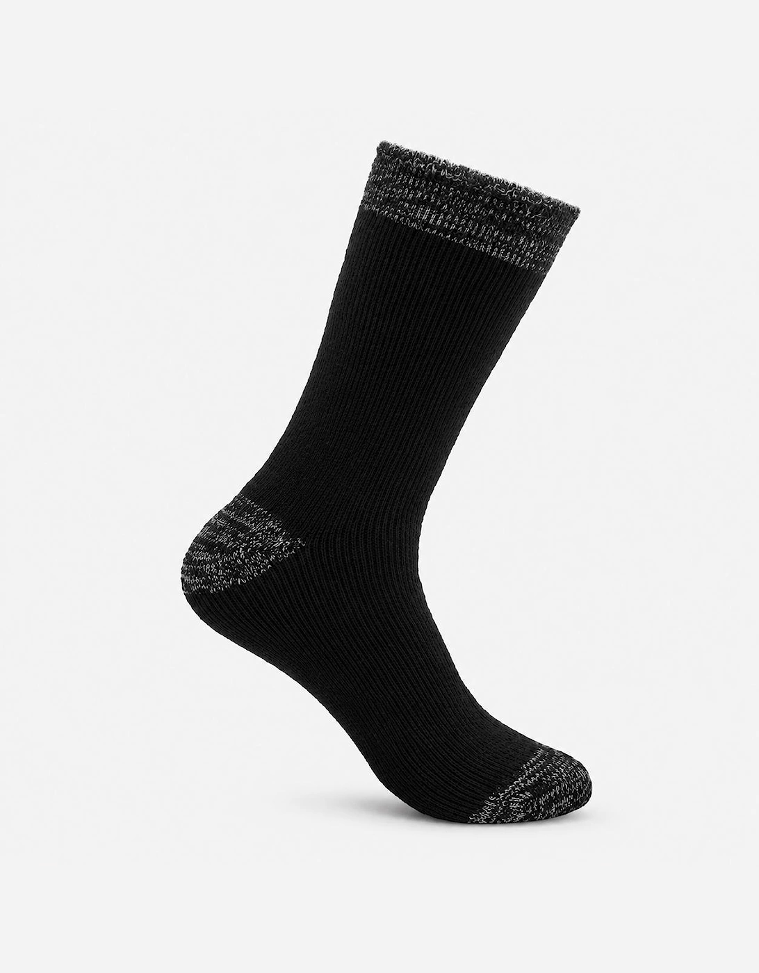 Totes Toasties 3.0 TOG BRUSHED INSIDE THERMAL LINED SOCKS (TWIN PACK) Mens Thermal Socks Black Twist