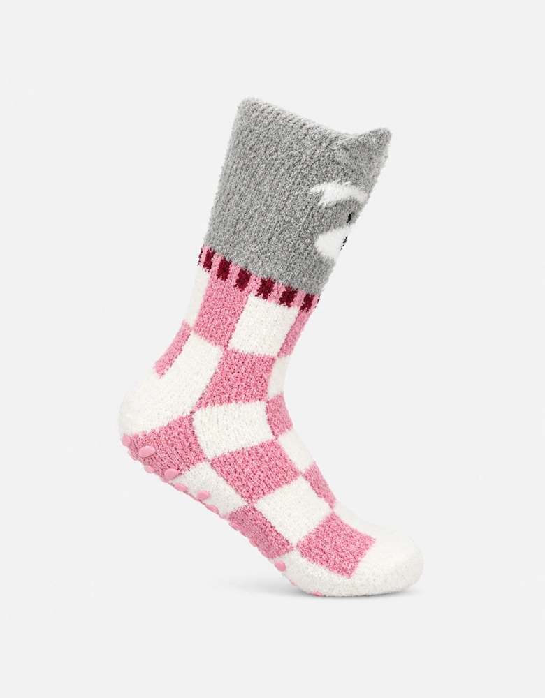 Totes Toasties NOVELTY SUPER SOFT SLIPPER SOCKS Womens Slipper Socks Dog