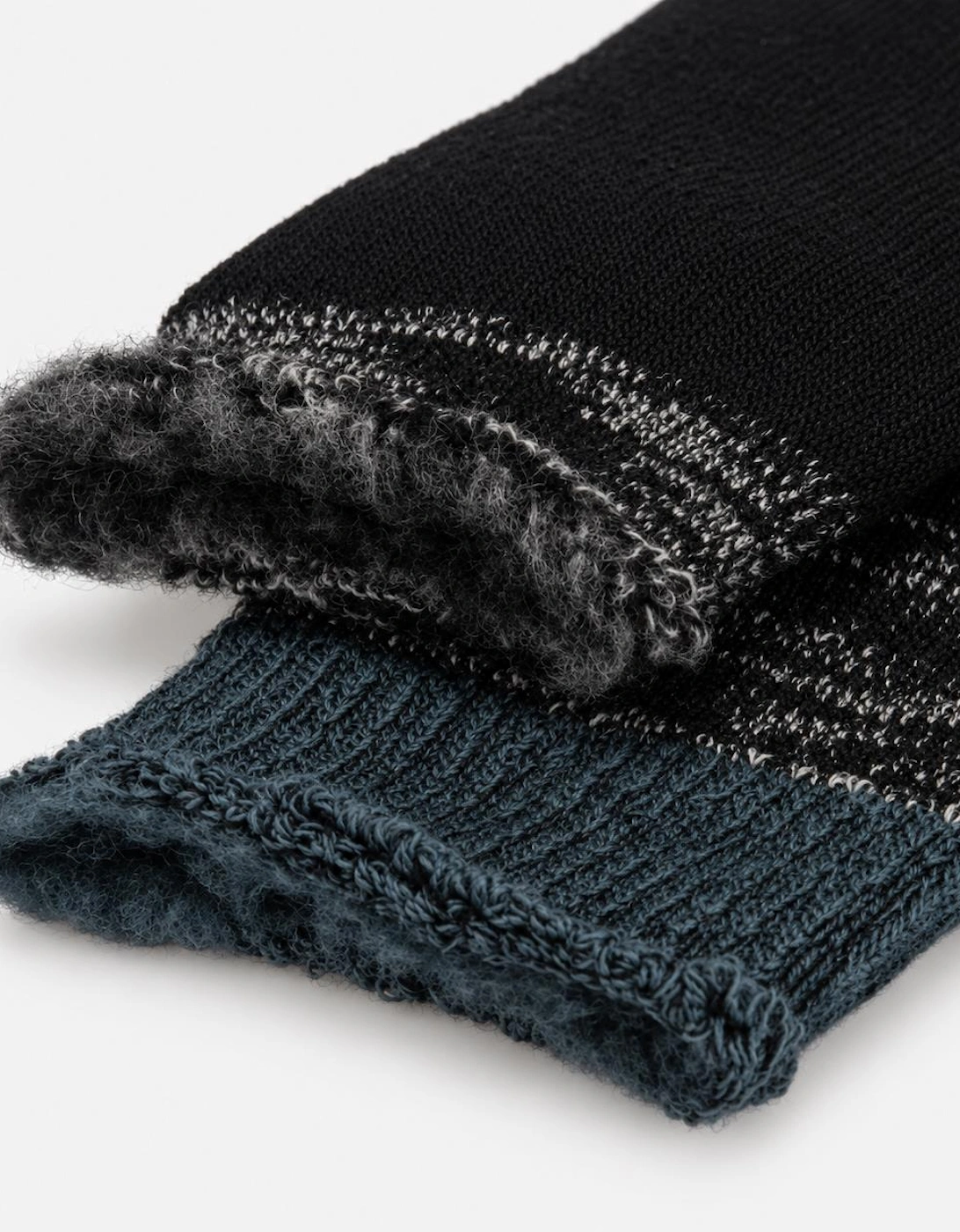 Totes Toasties 3.0 TOG BRUSHED INSIDE THERMAL LINED SOCKS (TWIN PACK) Mens Thermal Socks Black Twist