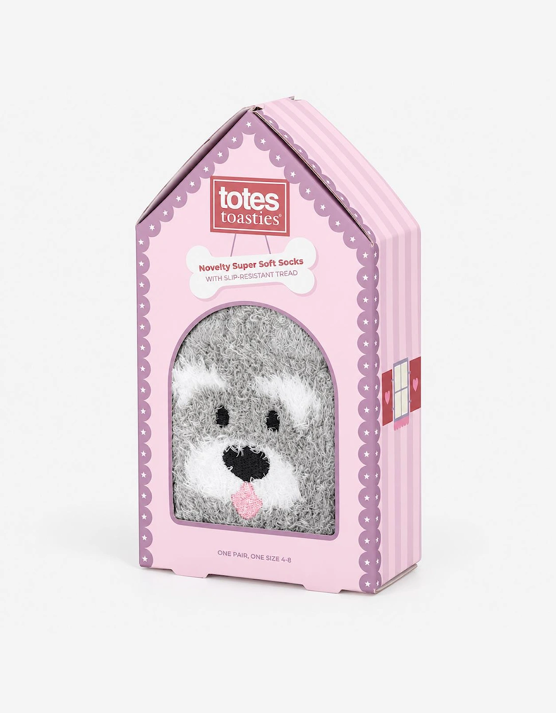 Totes Toasties NOVELTY SUPER SOFT SLIPPER SOCKS Womens Slipper Socks Dog