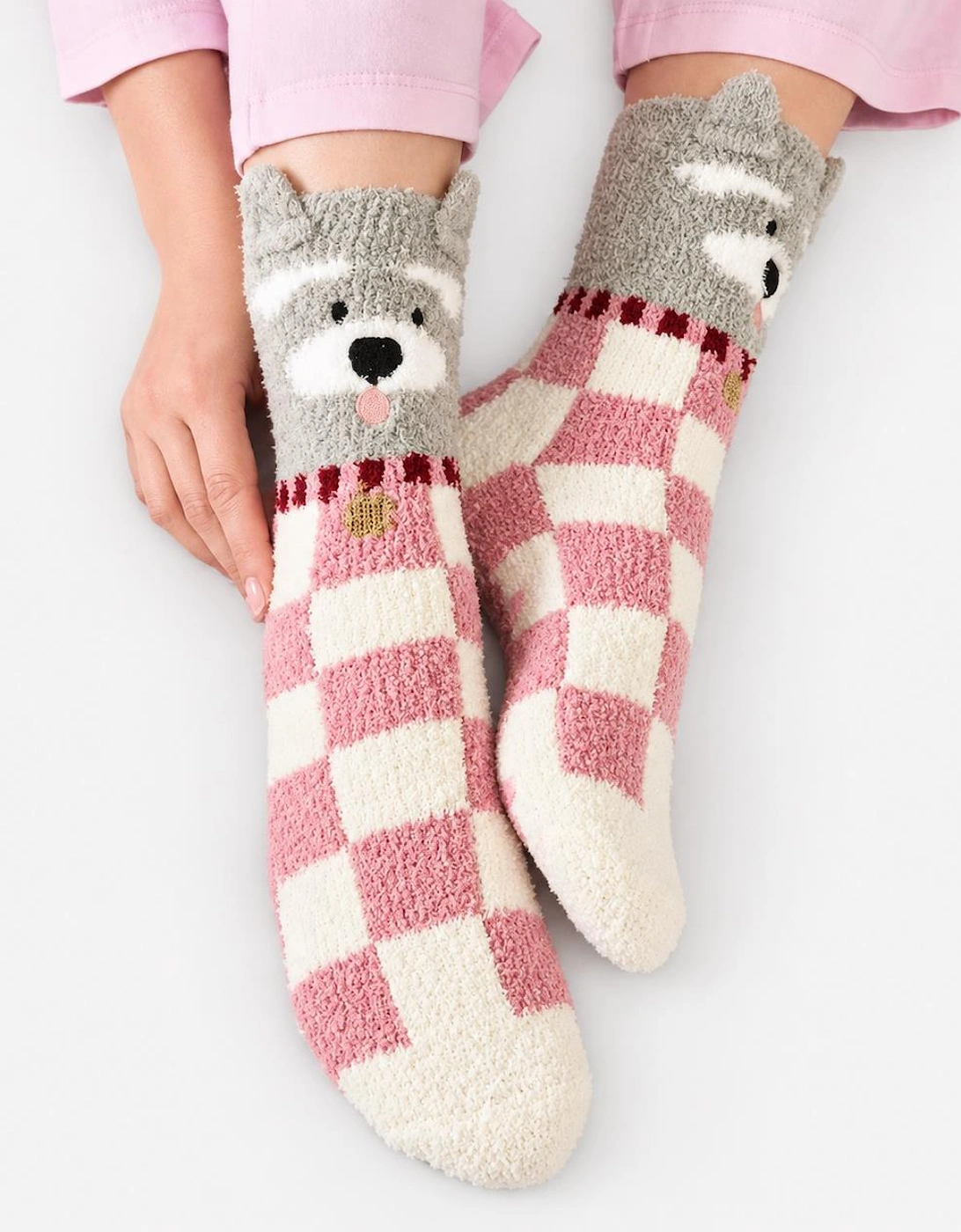 Totes Toasties NOVELTY SUPER SOFT SLIPPER SOCKS Womens Slipper Socks Dog
