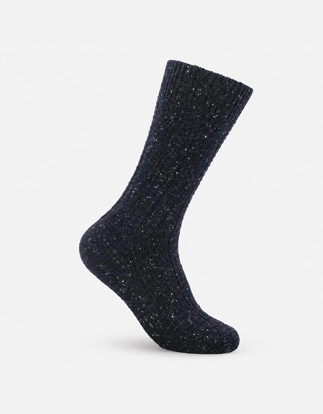 Totes Toasties WOOL BLEND THERMAL FAIR ISLE SOCKS (TWIN PACK) Mens Thermal Socks Navy Fair Isle