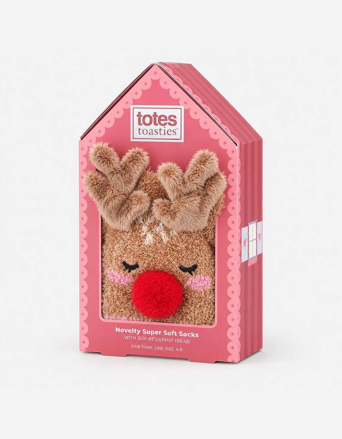 Totes Toasties NOVELTY SUPER SOFT SLIPPER SOCKS Womens Slipper Socks Reindeer
