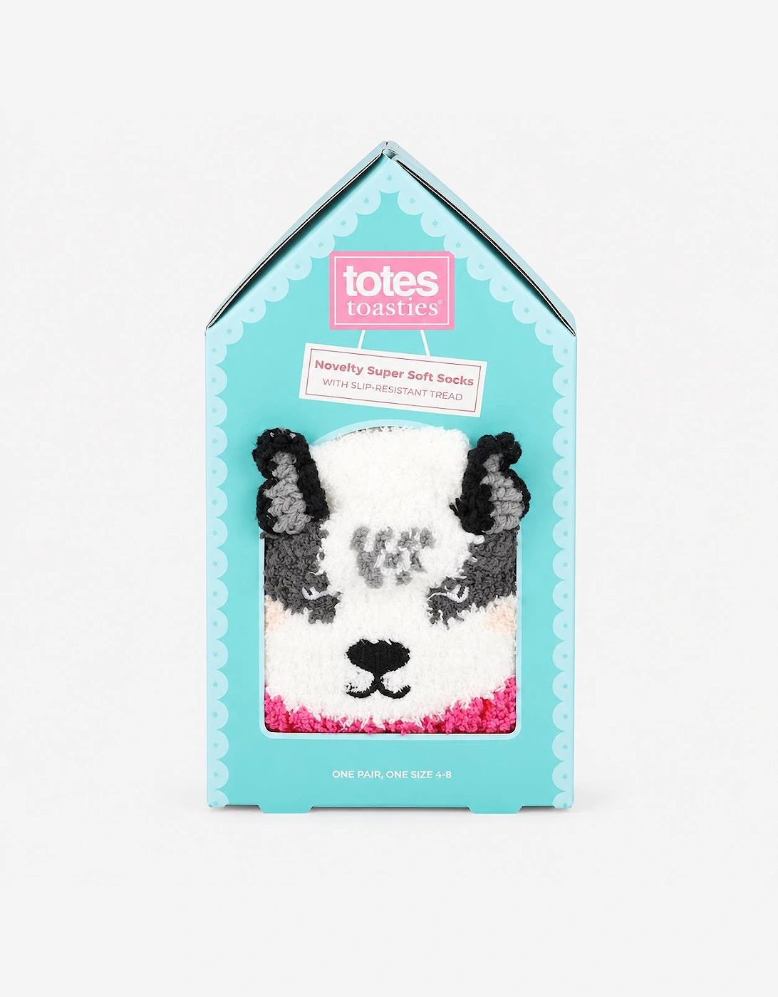 Totes Toasties NOVELTY SUPER SOFT SLIPPER SOCKS Womens Slipper Socks Badger