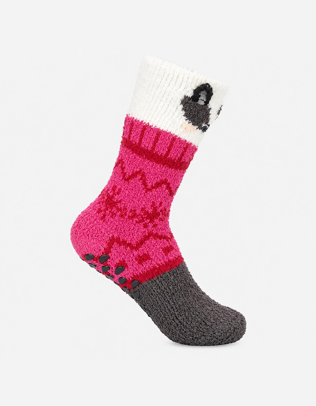 Totes Toasties NOVELTY SUPER SOFT SLIPPER SOCKS Womens Slipper Socks Badger