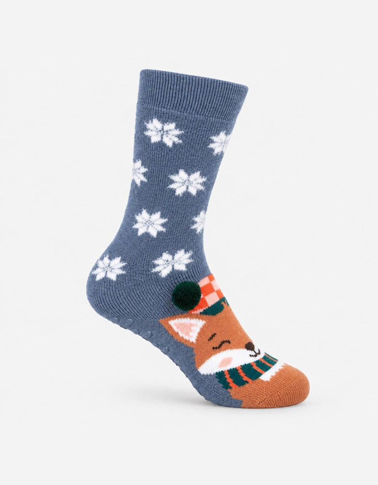 Totes Toasties SINGLE ORIGINAL SLIPPER SOCKS Womens Slipper Socks Fox