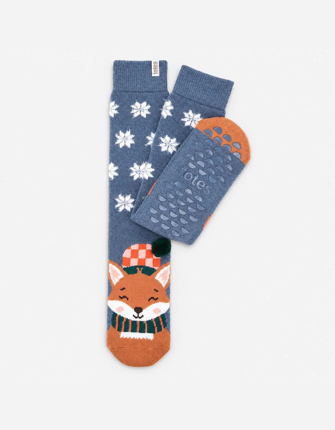 Totes Toasties SINGLE ORIGINAL SLIPPER SOCKS Womens Slipper Socks Fox
