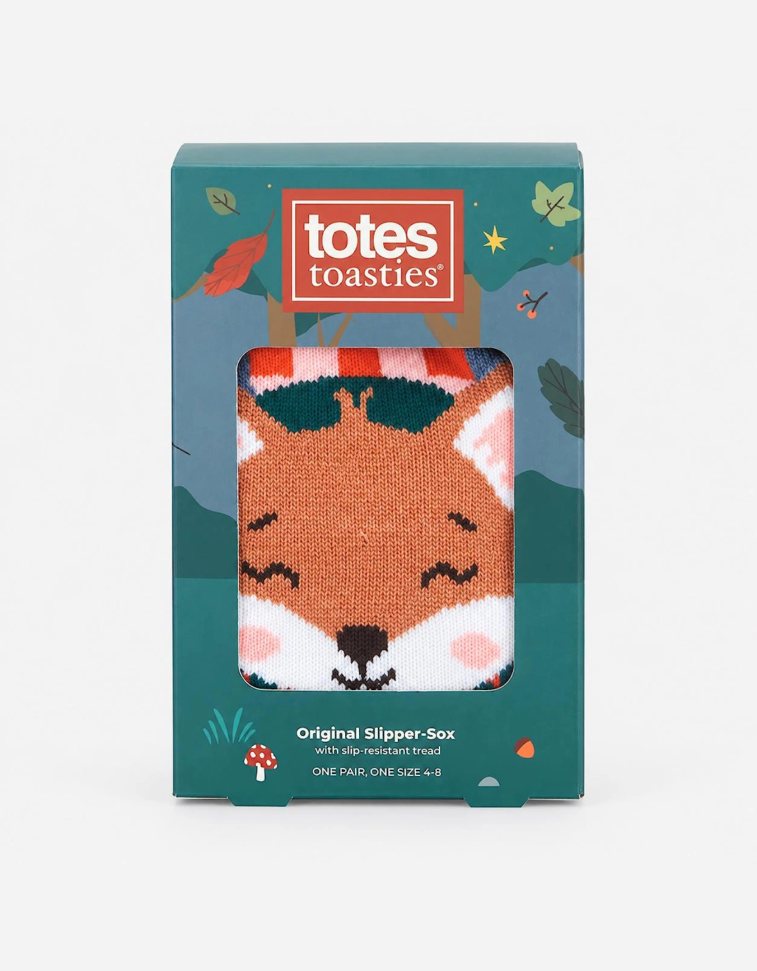 Totes Toasties SINGLE ORIGINAL SLIPPER SOCKS Womens Slipper Socks Fox