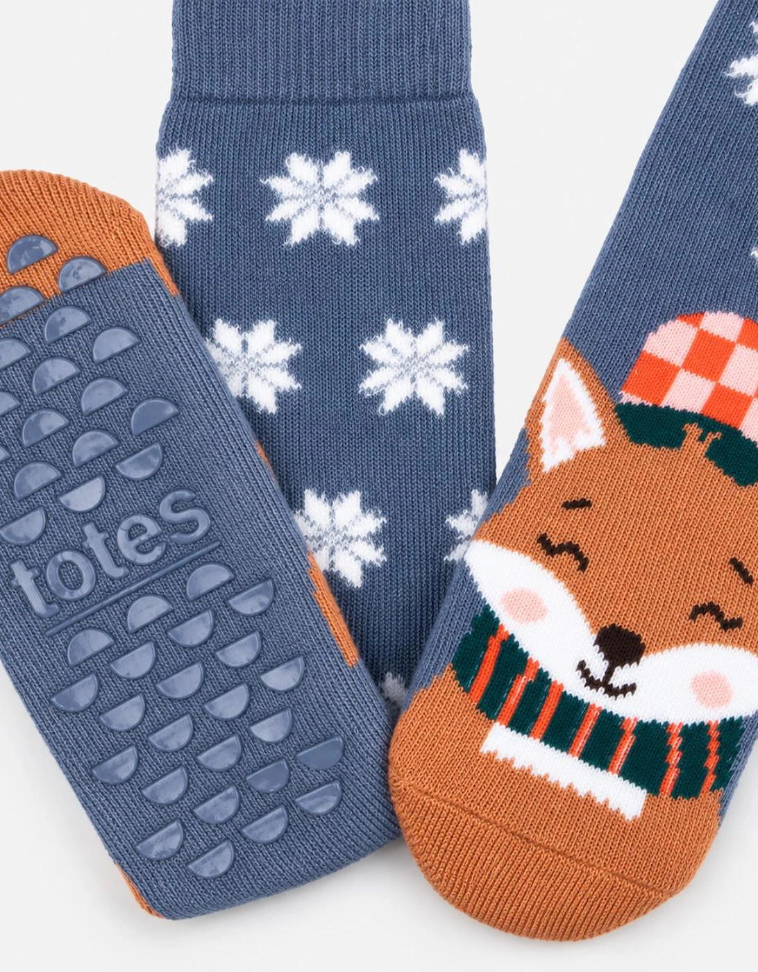 Totes Toasties SINGLE ORIGINAL SLIPPER SOCKS Womens Slipper Socks Fox