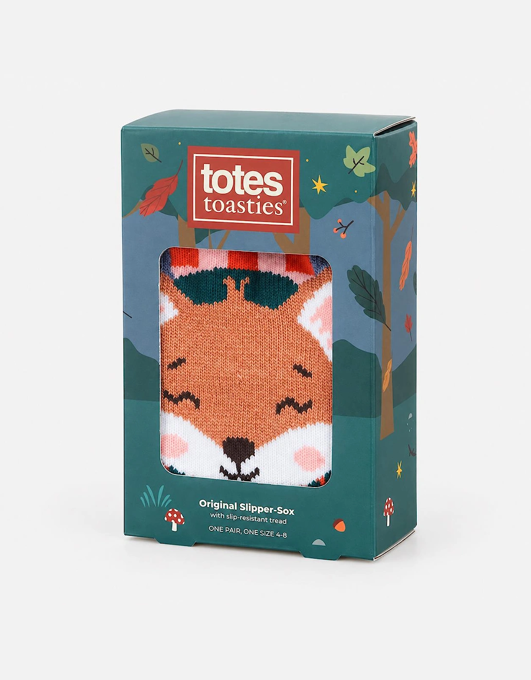 Totes Toasties SINGLE ORIGINAL SLIPPER SOCKS Womens Slipper Socks Fox