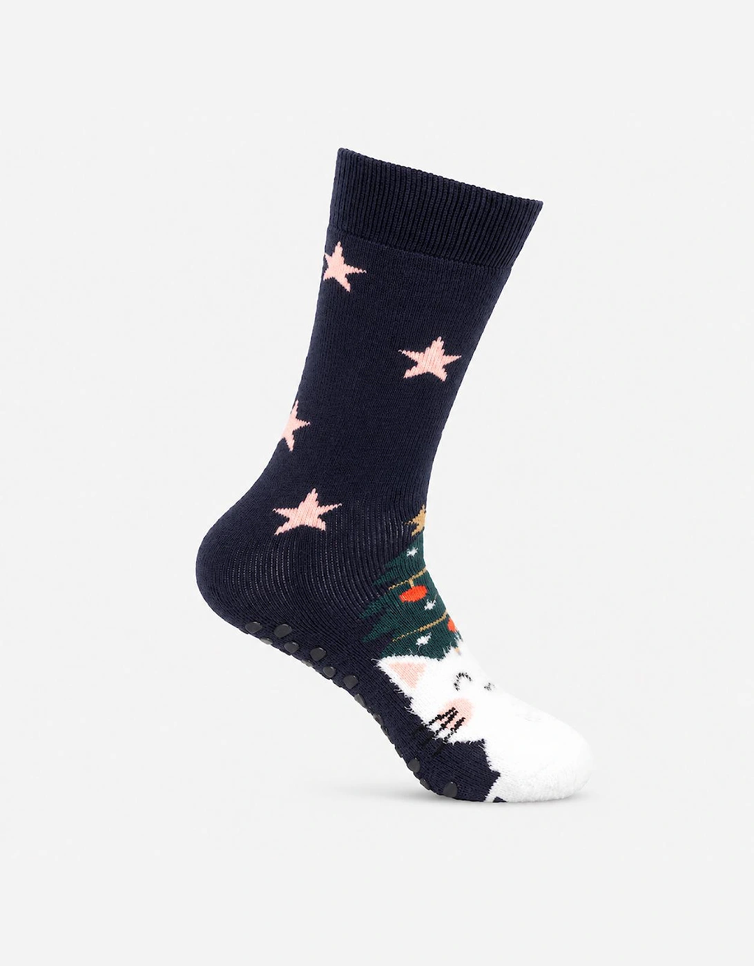 Totes Toasties SINGLE ORIGINAL SLIPPER SOCKS Womens Slipper Socks Cat