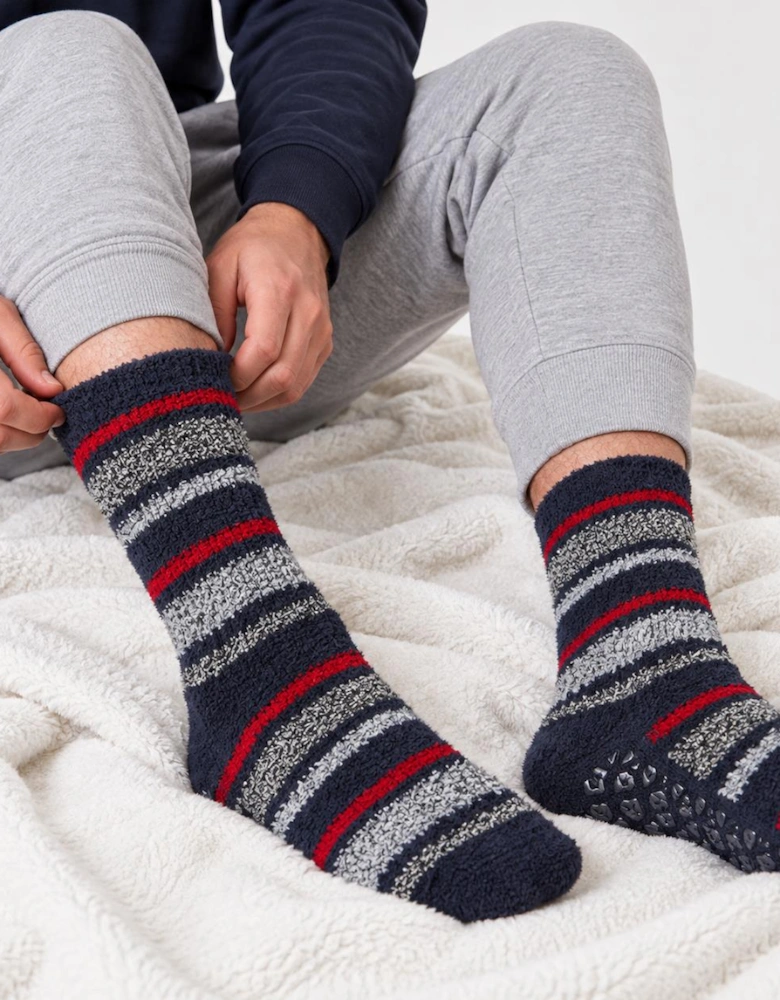 Totes Toasties 3PK SUPER SOFT COSY SOCKS Mens Crew Socks Navy