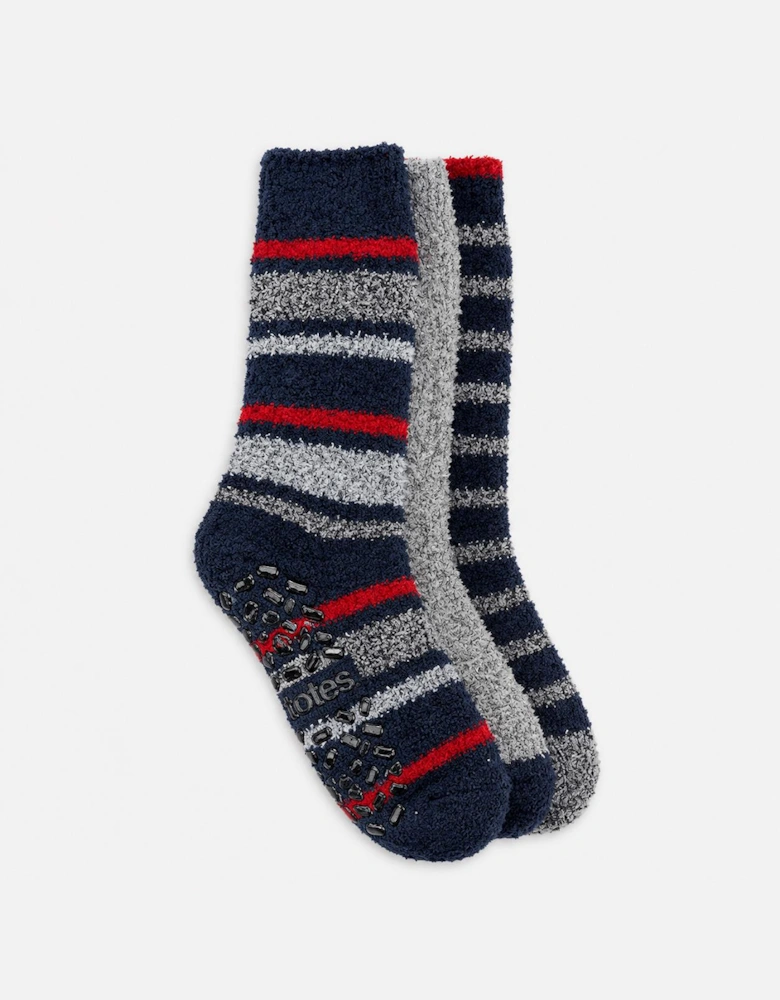 Totes Toasties 3PK SUPER SOFT COSY SOCKS Mens Crew Socks Navy