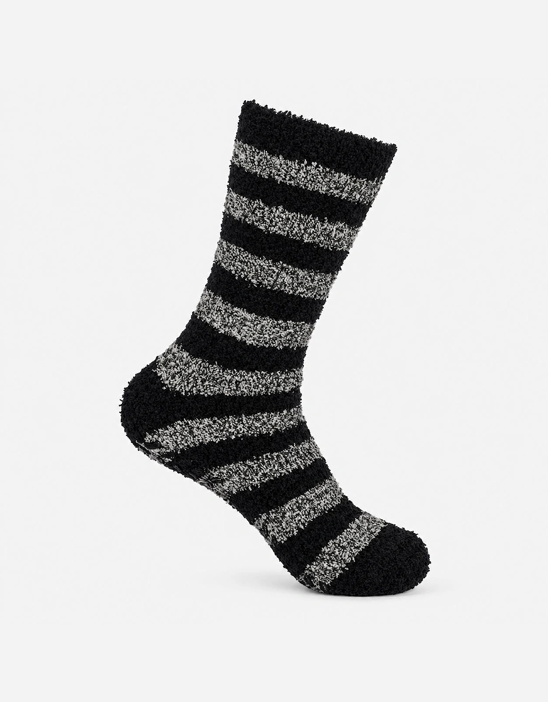 Totes Toasties SUPERSOFT TWIN PACK SLIPPER SOCKS Mens Slipper Socks Black / Grey