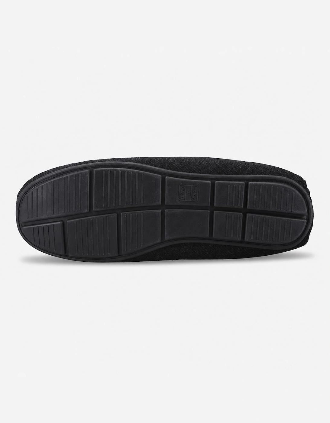 Totes Toasties SOFT HERRINGBONE MOCCASIN SLIPPER Mens Moccasins Charcoal
