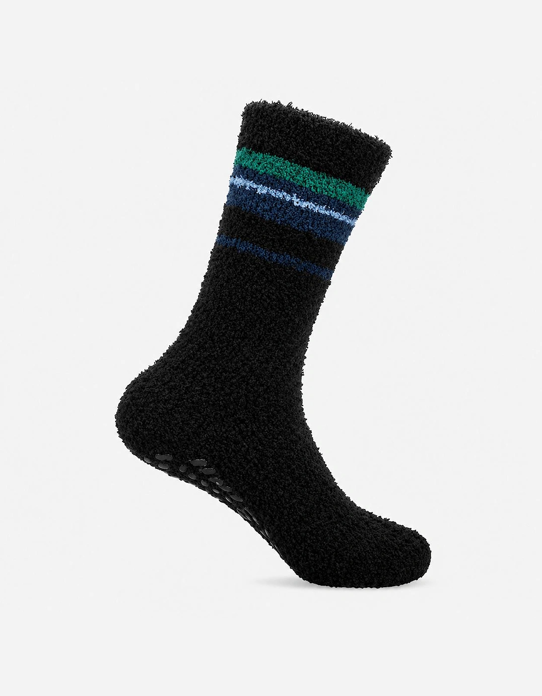 Totes Toasties SUPERSOFT TWIN PACK SLIPPER SOCKS Mens Slipper Socks Blue / Teal Mix