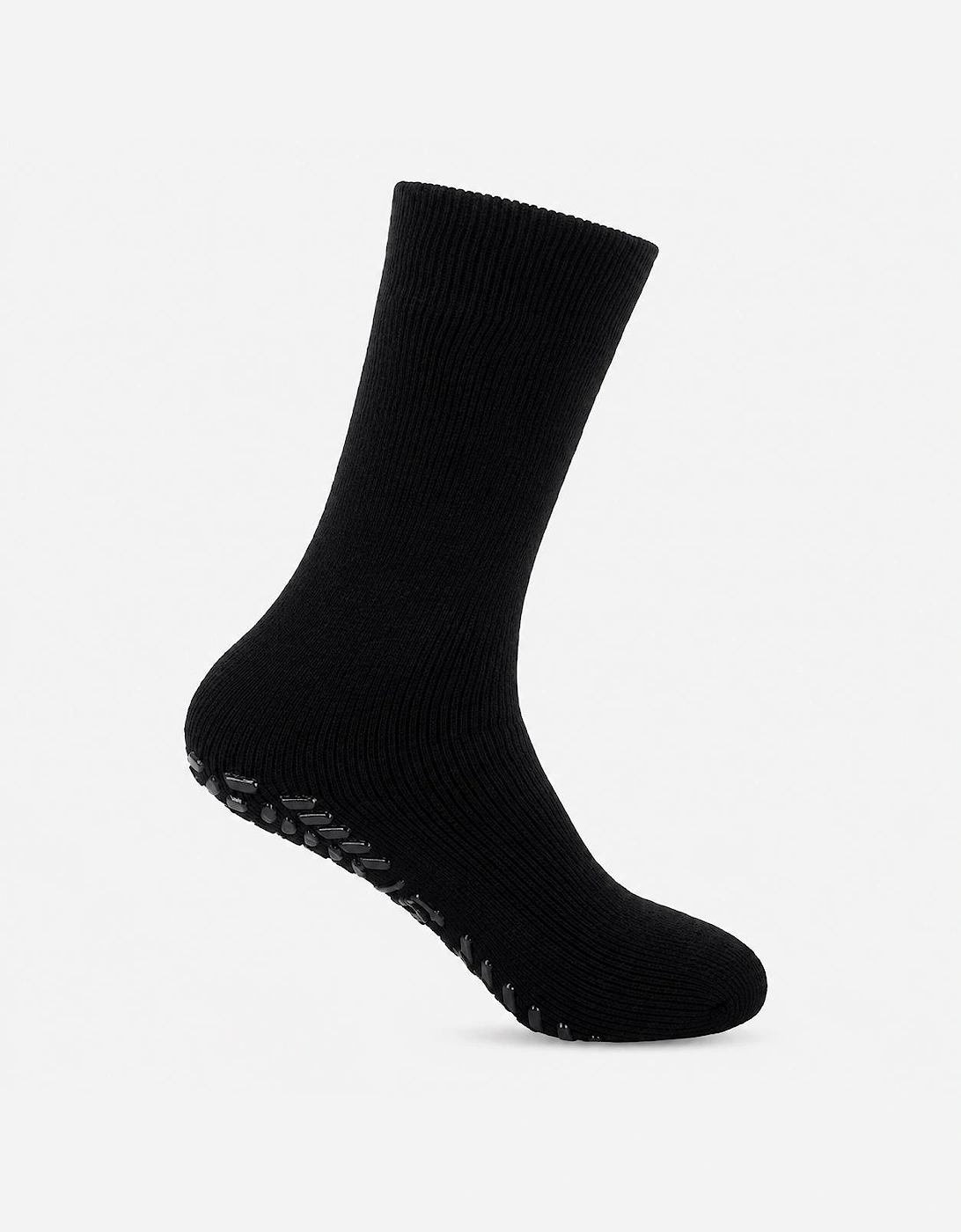 Totes Toasties THERMAL BRUSHED ORIGINAL SLIPPER SOCKS Mens Slipper Socks Black