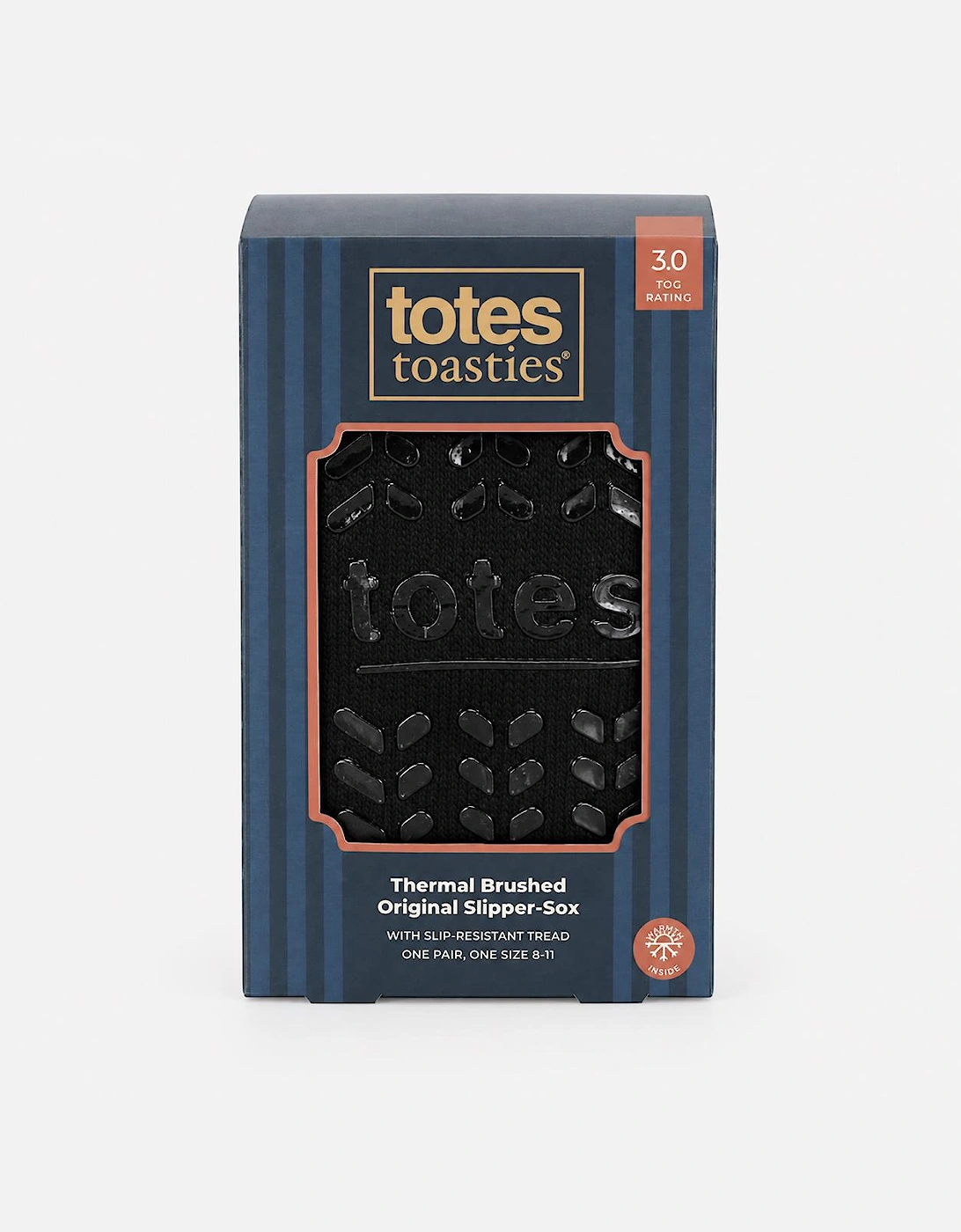 Totes Toasties THERMAL BRUSHED ORIGINAL SLIPPER SOCKS Mens Slipper Socks Black