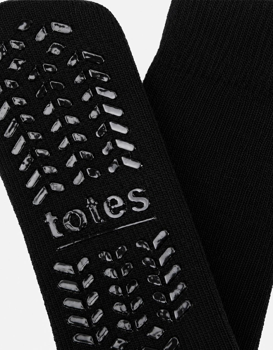 Totes Toasties THERMAL BRUSHED ORIGINAL SLIPPER SOCKS Mens Slipper Socks Black