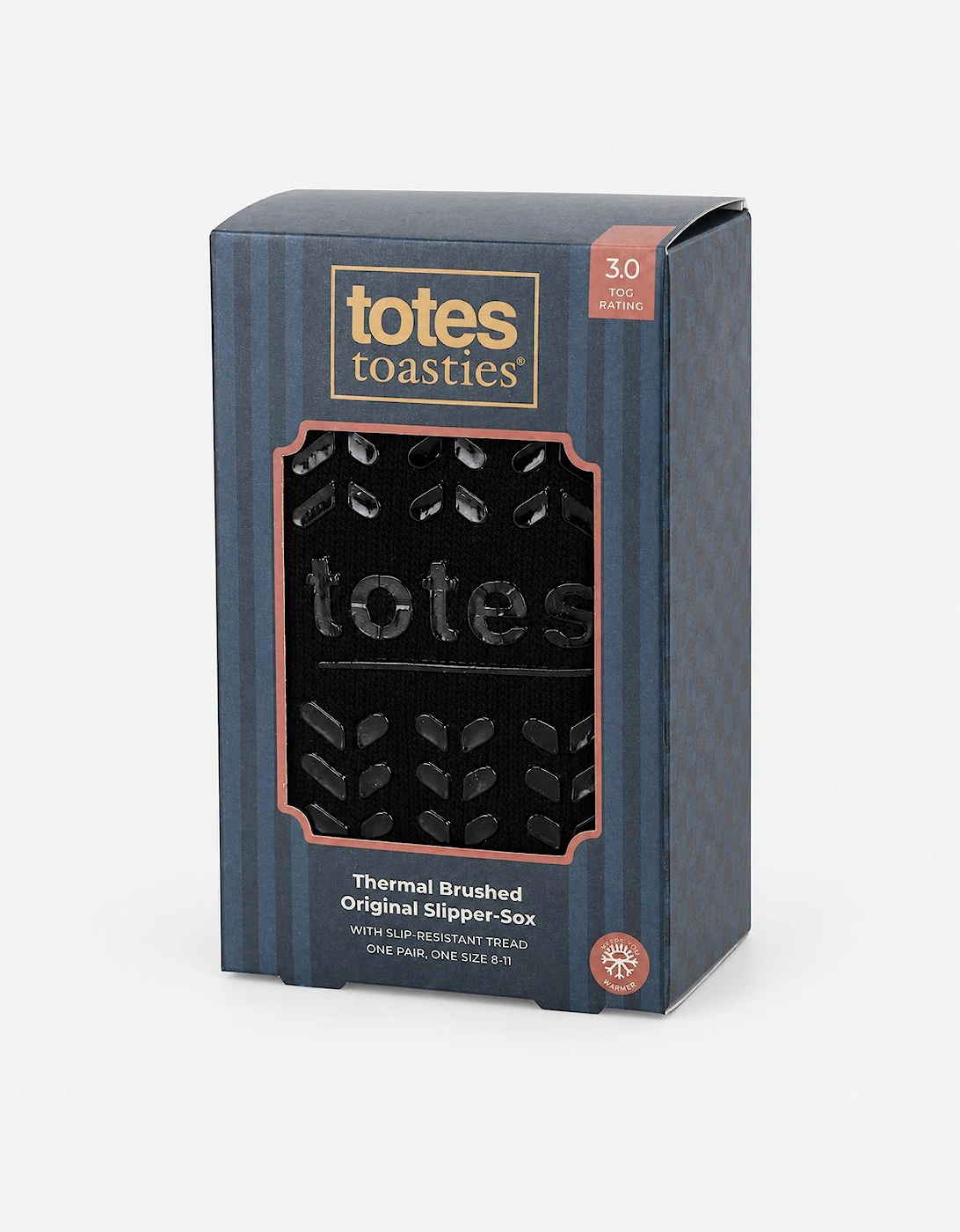 Totes Toasties THERMAL BRUSHED ORIGINAL SLIPPER SOCKS Mens Slipper Socks Black