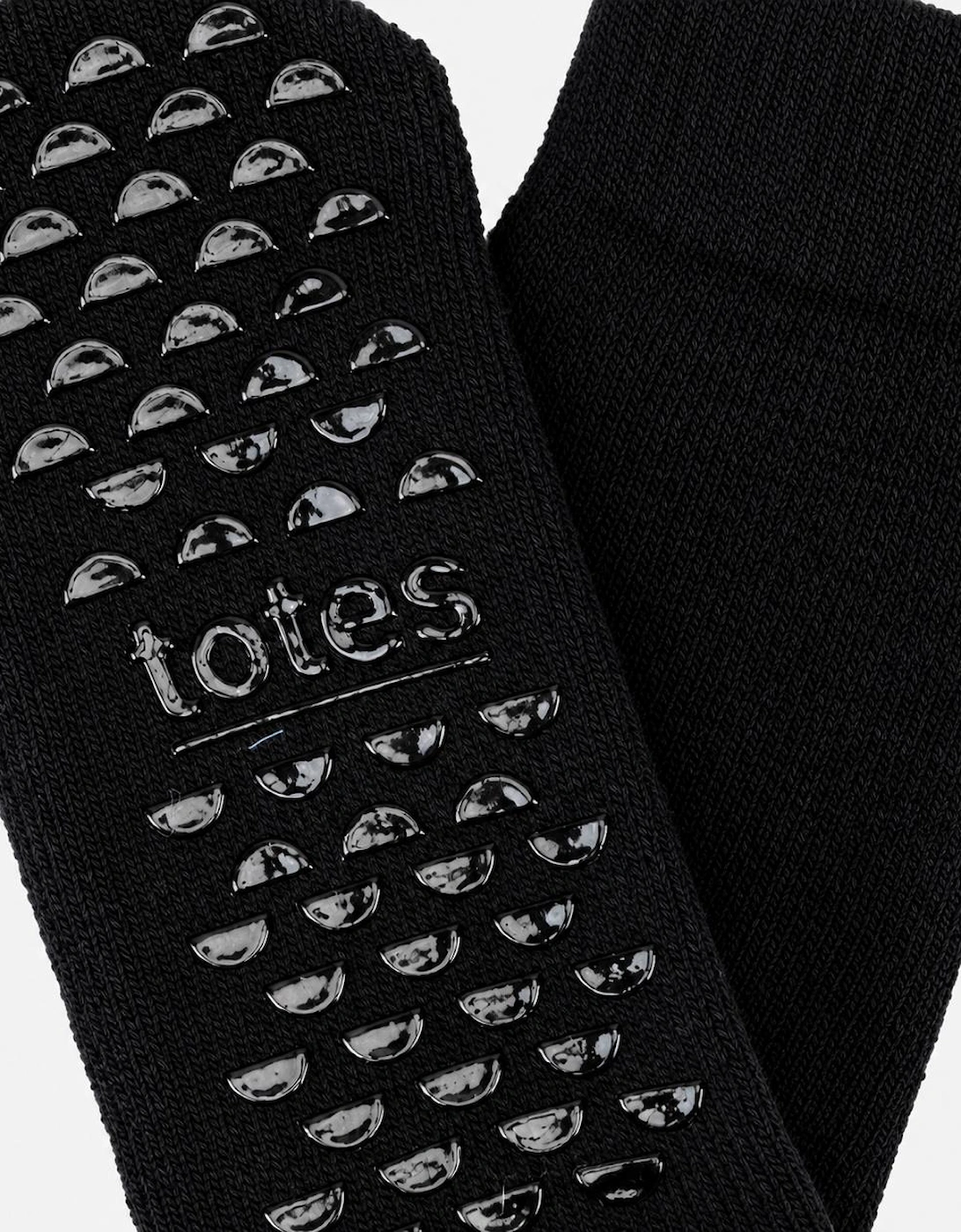 Totes Toasties THERMAL BRUSHED ORIGINAL SLIPPER SOCKS Womens Slipper Socks Black
