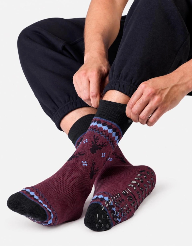 Totes Toasties ORIGINAL SLIPPER SOCKS Mens Slipper Socks Stag