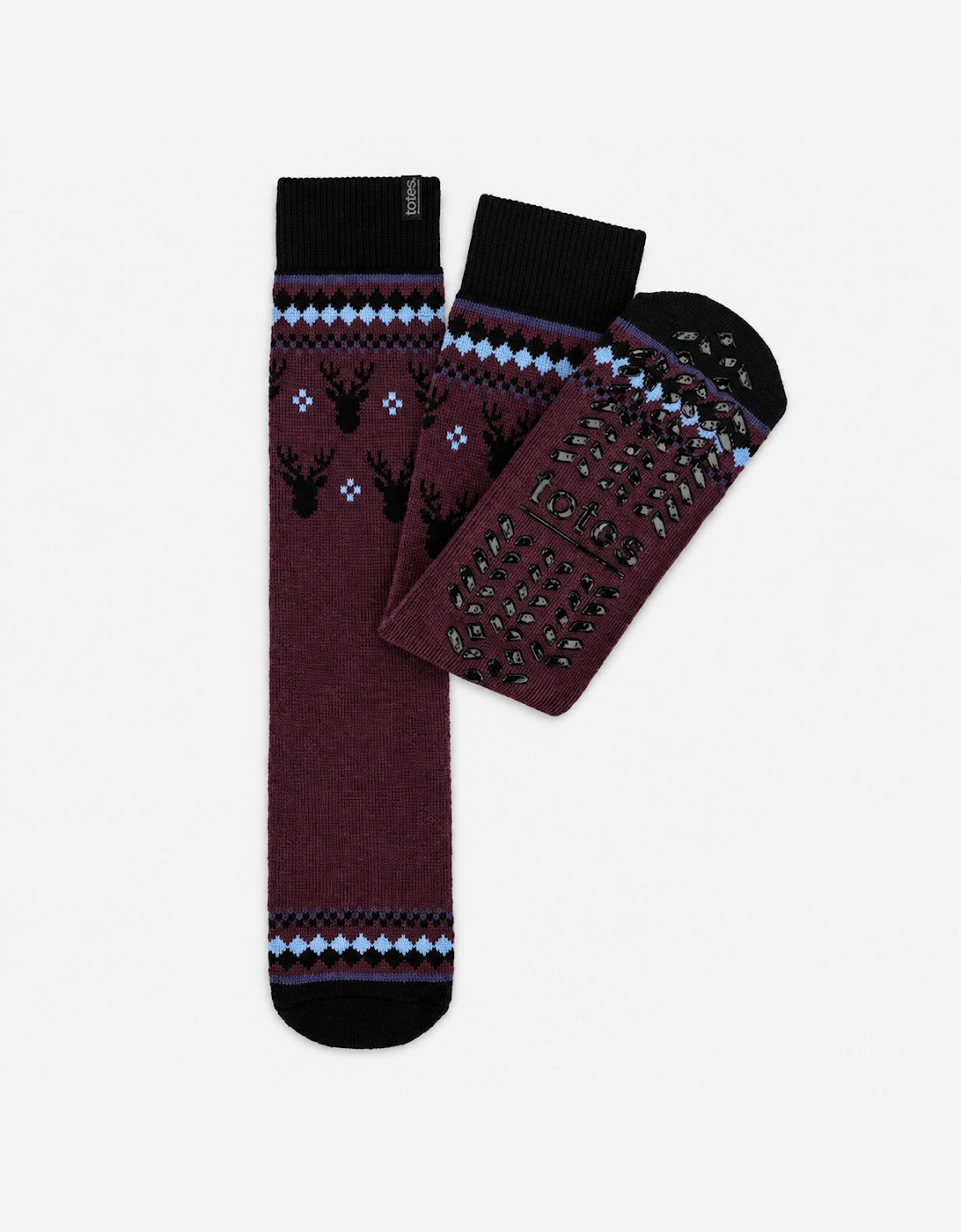 Totes Toasties ORIGINAL SLIPPER SOCKS Mens Slipper Socks Stag