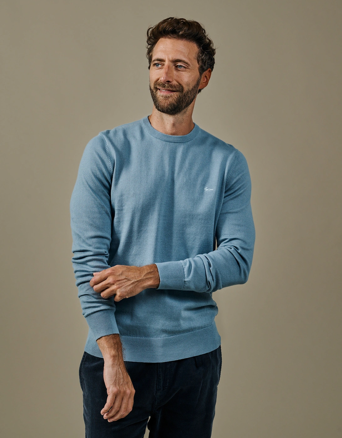 Raven Cotton Crew Neck Jumper