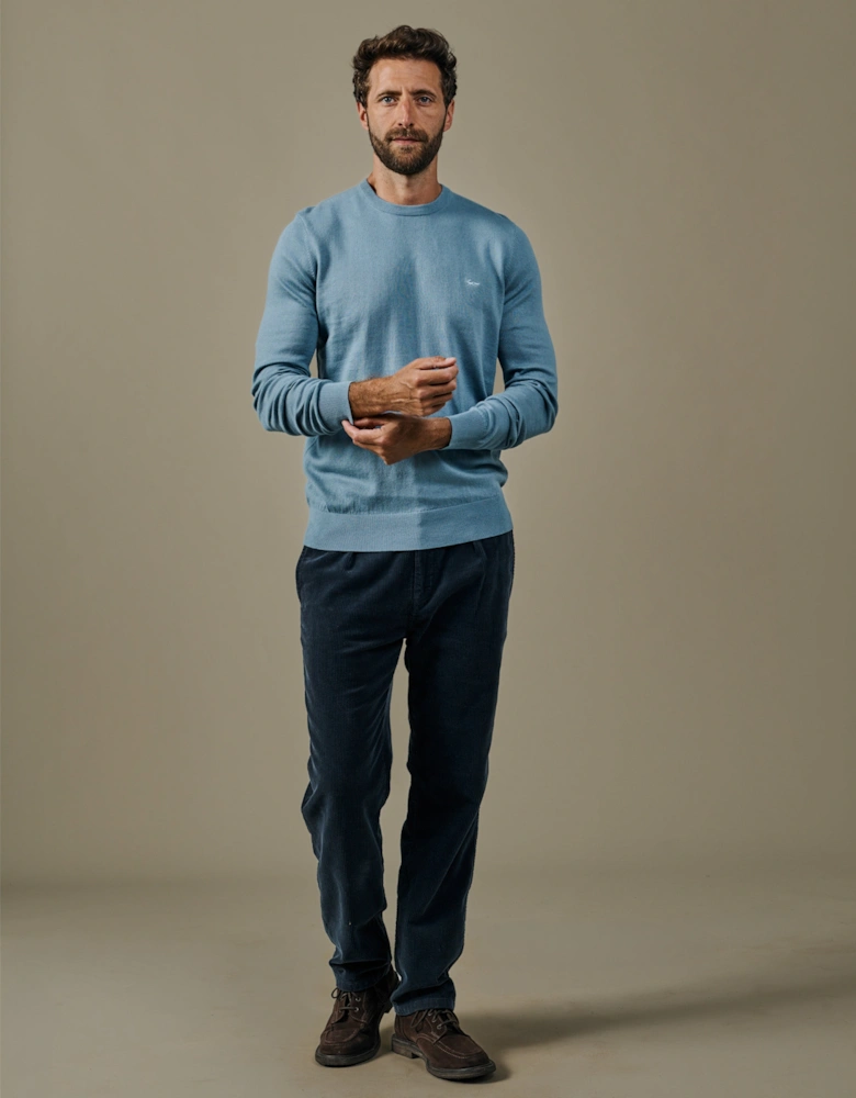 Raven Cotton Crew Neck Jumper