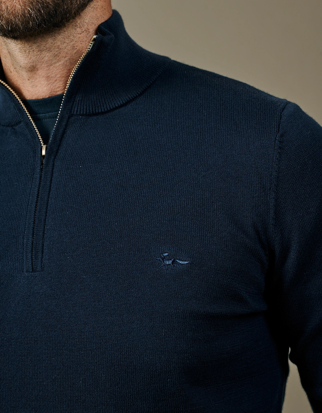 Daw Cotton Zip Neck