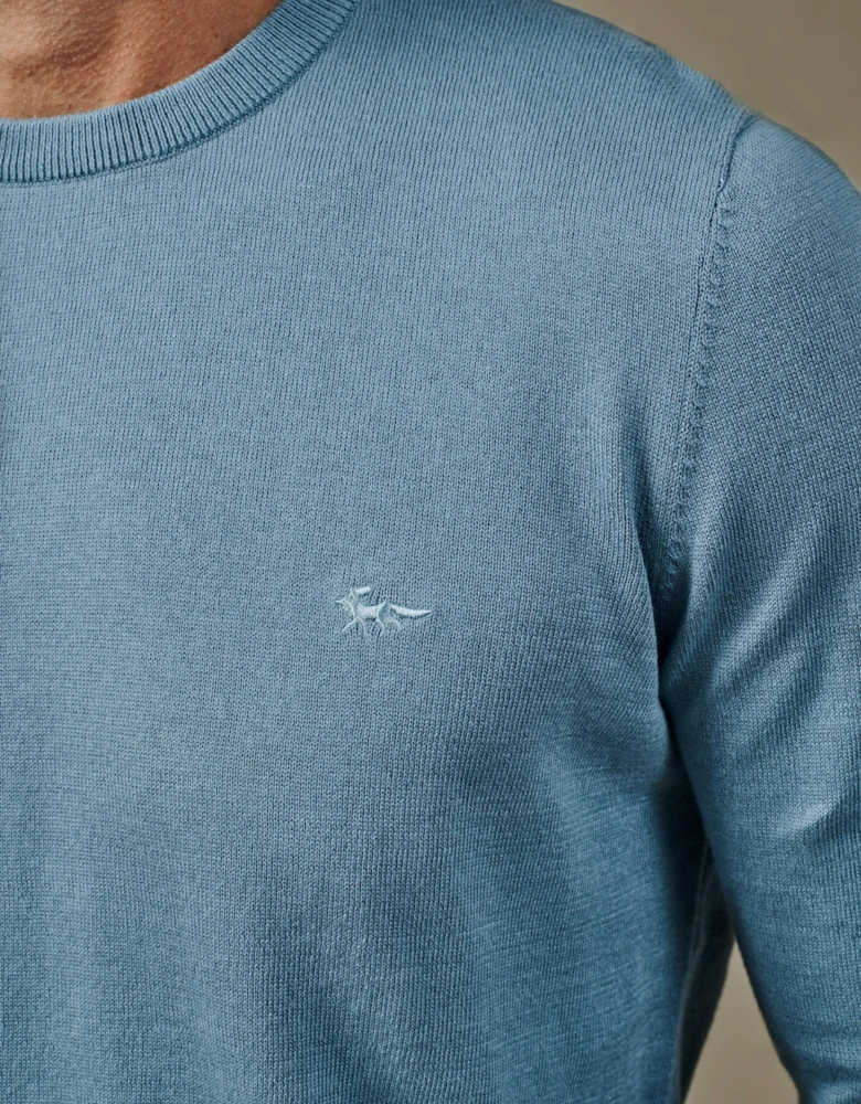 Raven Cotton Crew Neck Jumper