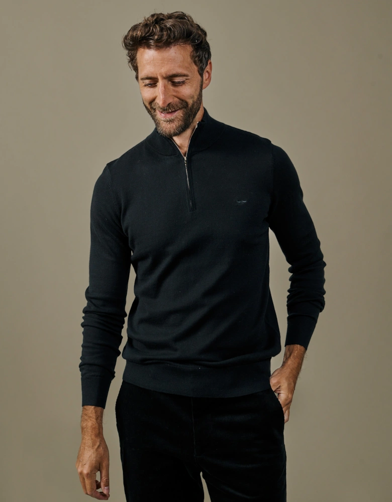 Daw Cotton Zip Neck