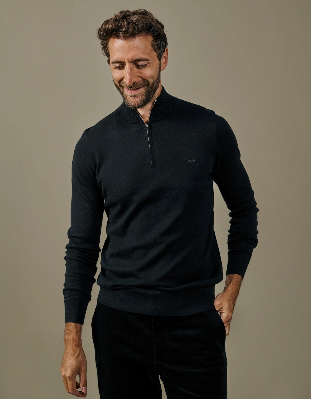 Daw Cotton Zip Neck