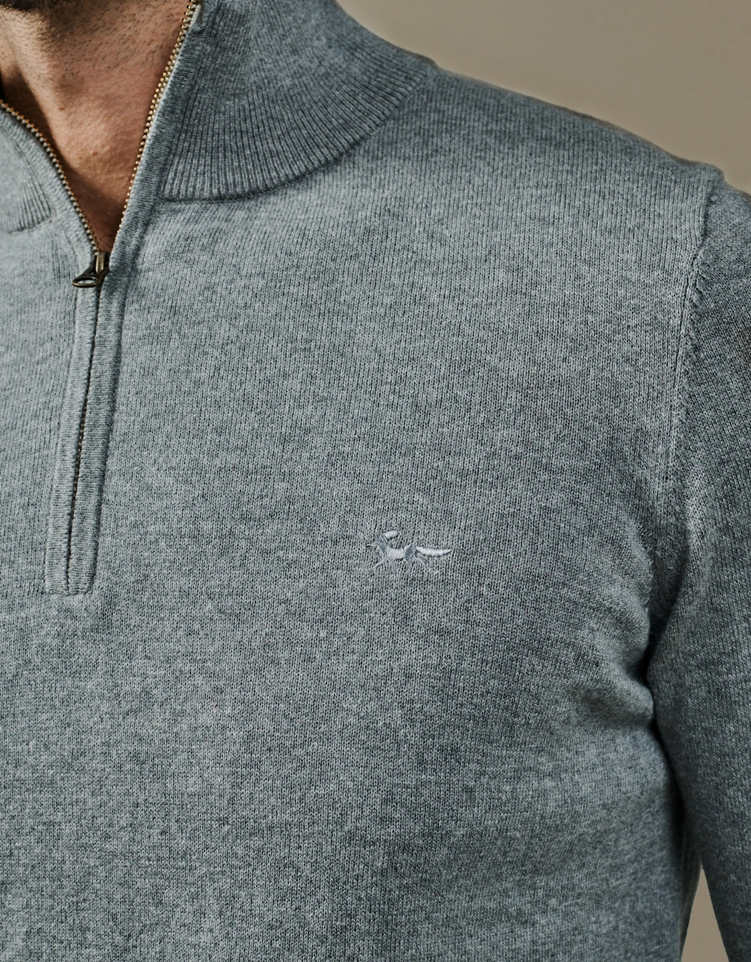 Daw Cotton Zip Neck