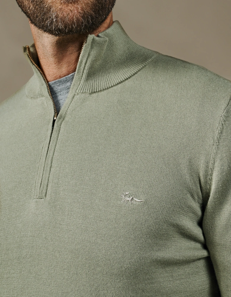 Daw Cotton Zip Neck